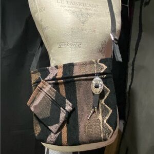 Stylish Black and Brown Women's Crossbody Bag